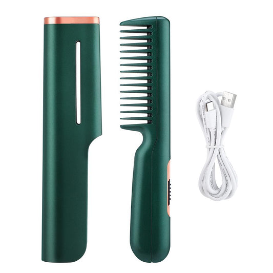 USB Portable Electric Hair Straightening Brush
