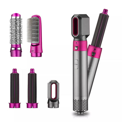 5 IN 1 Electric Hair Styler Automatic Hair Curler Blower Straightener Brush