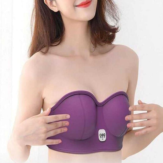 Wireless Rechargeable Breast Bra Electric Chest Massager
