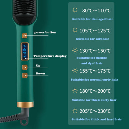 LCD Hair straightener brush