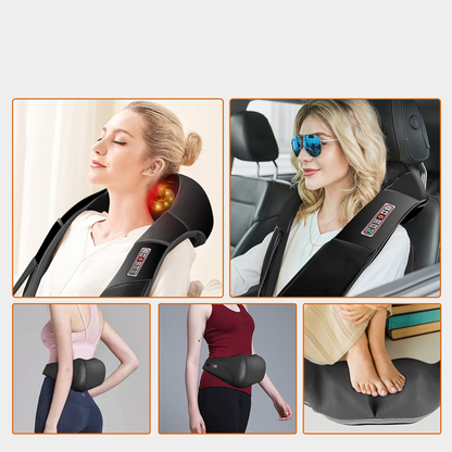 U Shape Electric Heated Back Neck Shoulders Massager