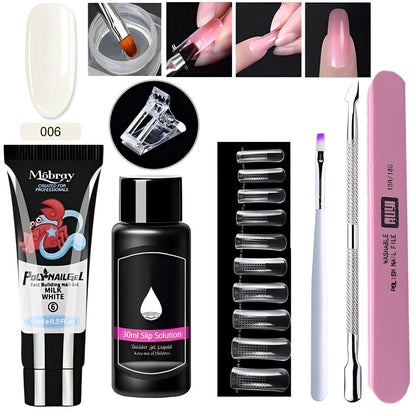 7PCS/Set Acrylic Gel Nail Tools - Nail Gel Kit For Manicure Set