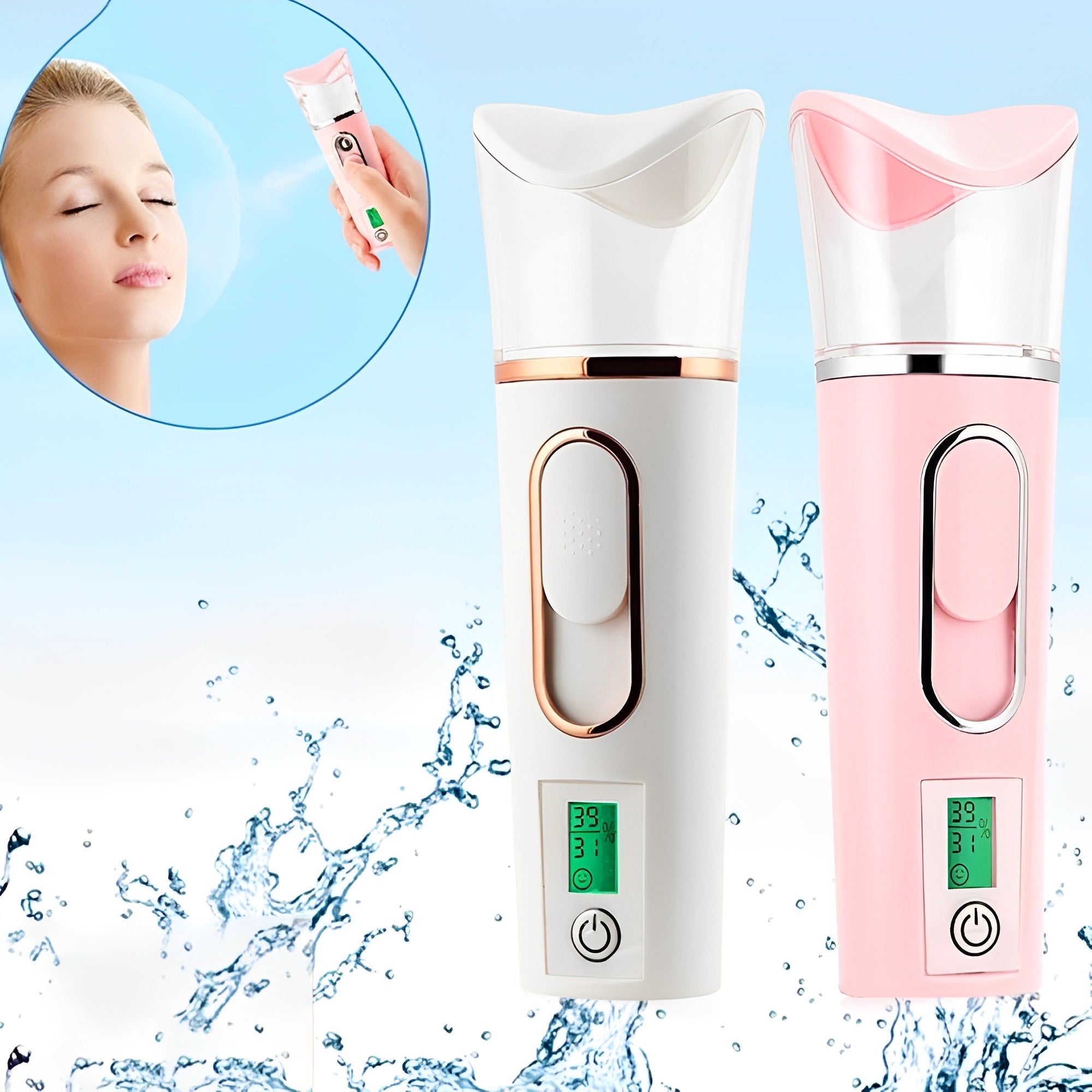 2 in 1 Portable Mini Facial Steamer – mycosmeticslondon