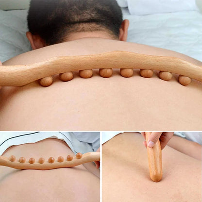 Gua Sha Carbonized Wooden Massage Stick
