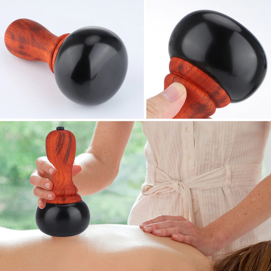 Electric hot stone massage device - GuaSha face body heating massager