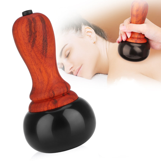 Electric hot stone massage device - GuaSha face body heating massager
