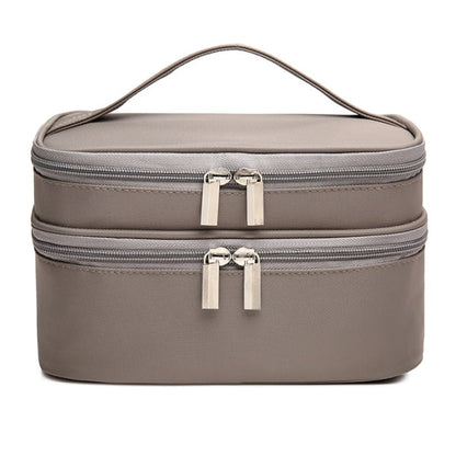 Women's Double Layer Cosmetic Waterproof Travel Makeup Bag
