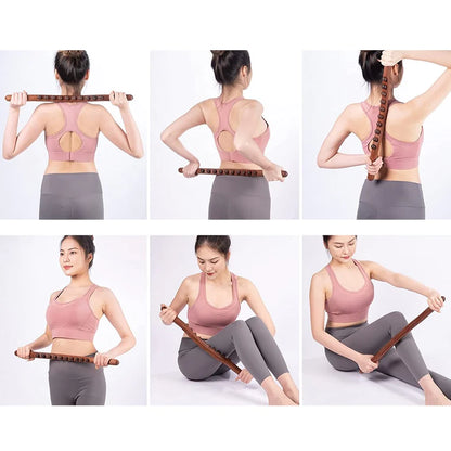 Gua Sha Carbonized Wooden Massage Stick