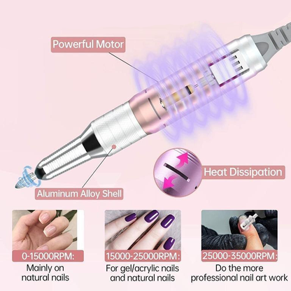 Smart LED Display Professional Nail Drill