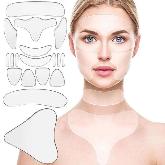 16pcs/18pcs Reusable Silicone Wrinkle Removal Stickers