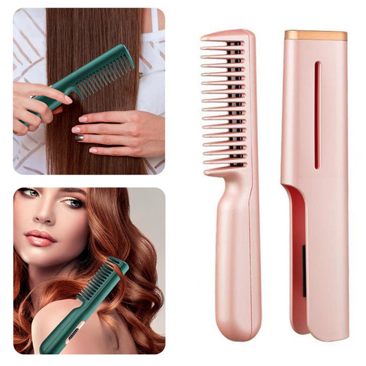 USB Portable Electric Hair Straightening Brush