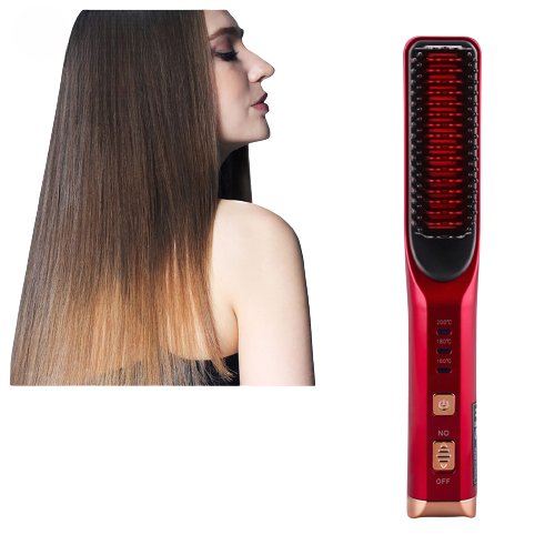 Wireless Hair Straightener Comb with 3 Temperatures