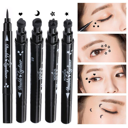 4 Double Head Winged Liquid Eyeliner Stamp