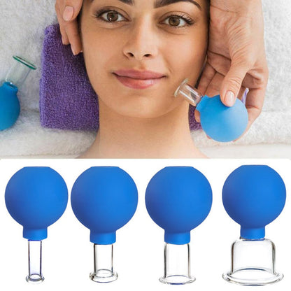 4 Pcs Glass Face Cupping Set