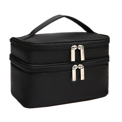 Women's Double Layer Cosmetic Waterproof Travel Makeup Bag