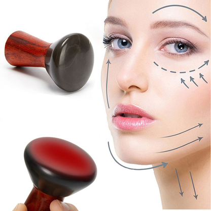 Electric hot stone massage device - GuaSha face body heating massager