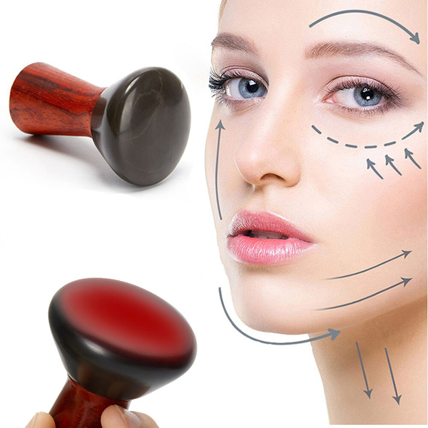 Electric hot stone massage device GuaSha face body heating massager