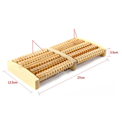 Wooden Roller Foot Massager