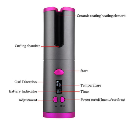 USB Rechargeable Automatic Hair Curler