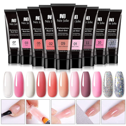Full Manicure Kit Poly gels With UV Lamp