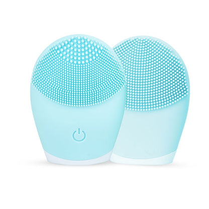 Electric Face Brush Massager And Exfoliator - Facial Cleansing Silicone Brush