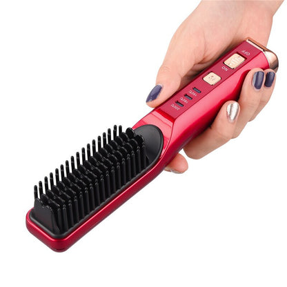 Wireless Hair Straightener Comb with 3 Temperatures