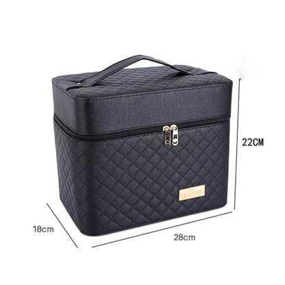 Professional Large Capacity Makeup Bag with Mirror