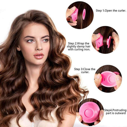40PCS Heatless Silicone Sleep Rollers Hair Curlers- Curls Overnight