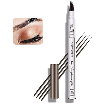 Waterproof 4 Fork Eyebrow Liquid Brow Pencil