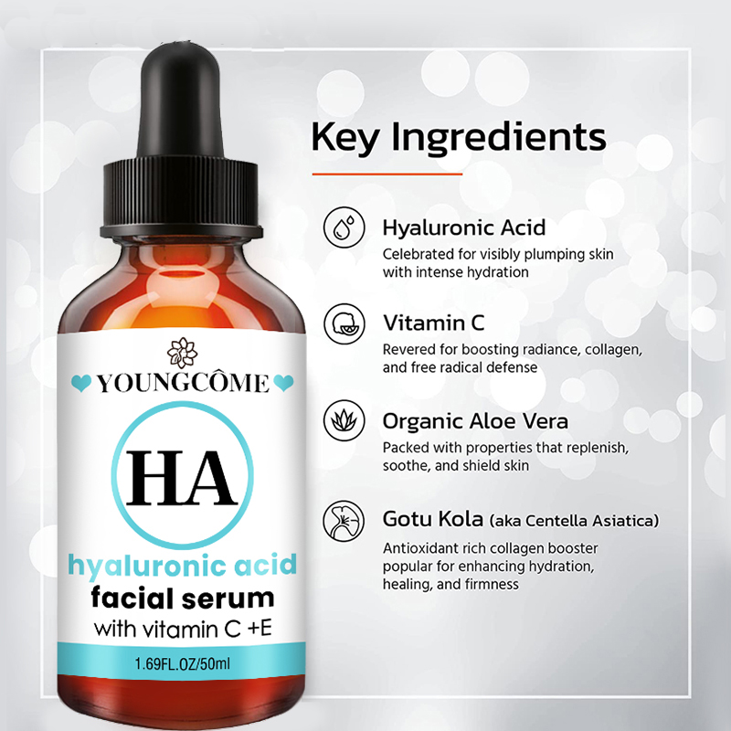 Anti Aging Face Serum with Vitamin C, Hyaluronic Acid, Vitamin E