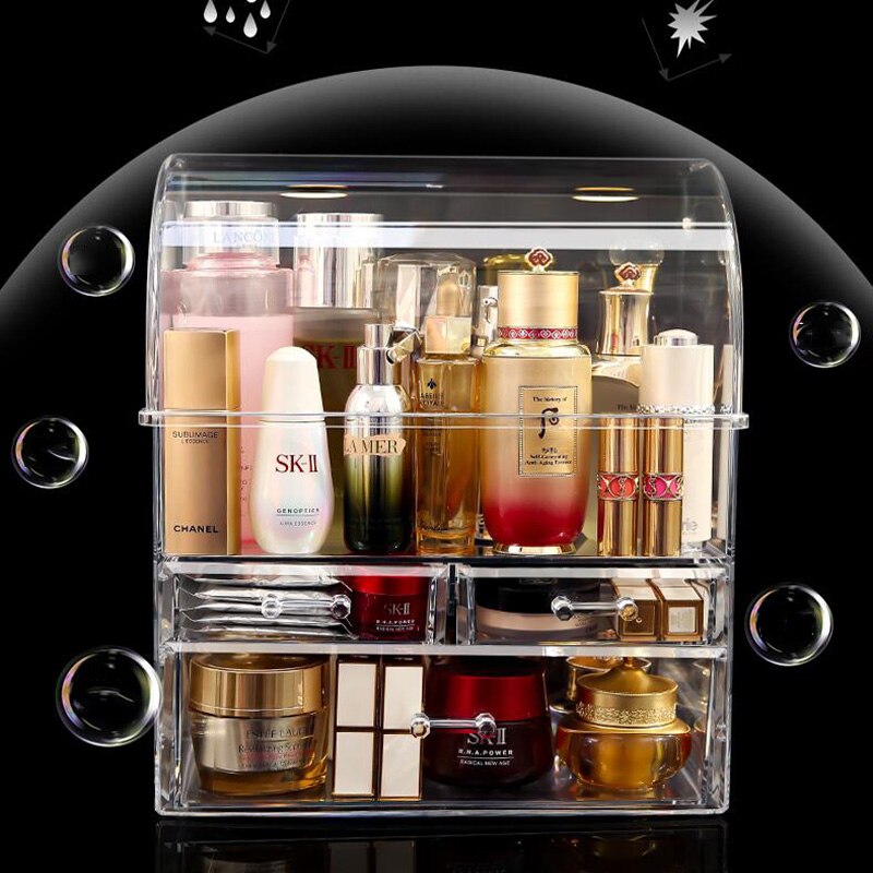 Acrylic Waterproof Makeup Organizer