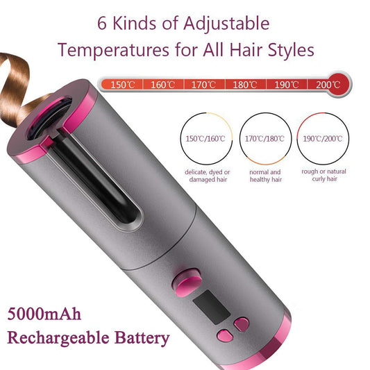 USB Rechargeable Automatic Hair Curler