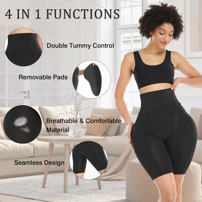Padded Hips Body Shaper Tummy Control Pants for Women