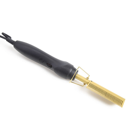Professional Iron Hair Straightener Curler Comb