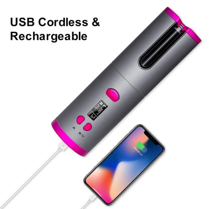 USB Rechargeable Automatic Hair Curler