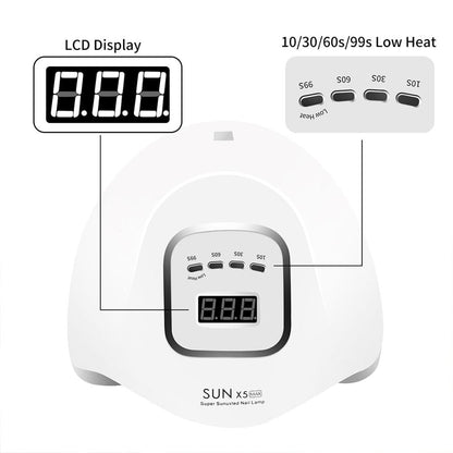 80W Professional UV Led Nail Dryer Lamp with Intelligent Sensor