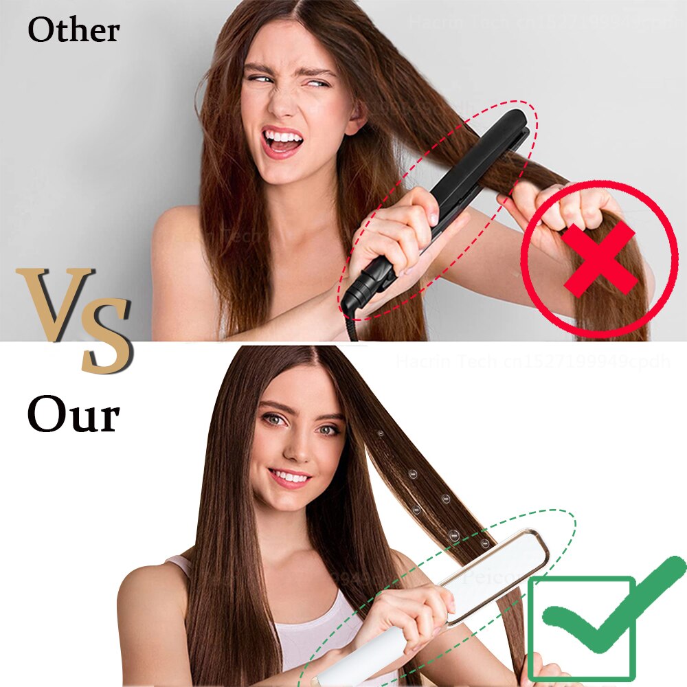 Hair Straightener Brush 3 in 1