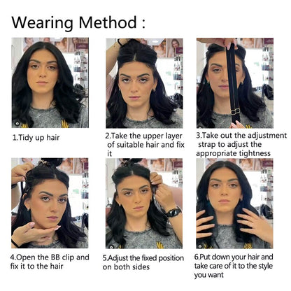 Hair Band With Clip Stretching Straps
