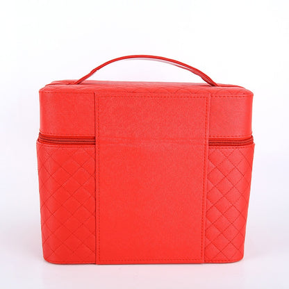 Professional Large Capacity Makeup Bag with Mirror