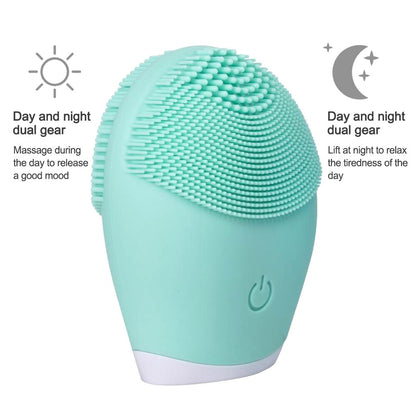 Electric Face Brush Massager And Exfoliator - Facial Cleansing Silicone Brush