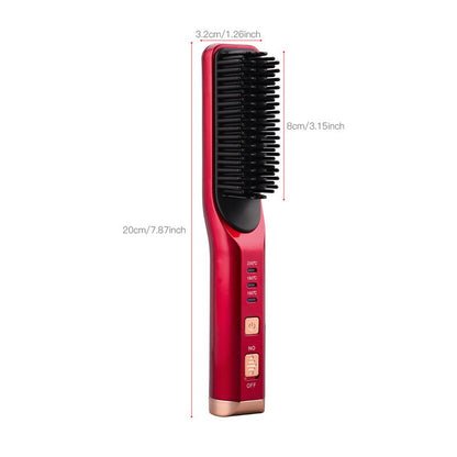 Wireless Hair Straightener Comb with 3 Temperatures