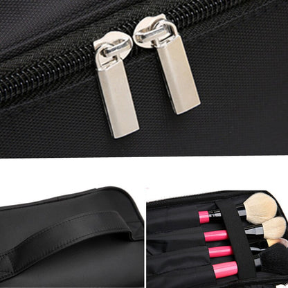 Women's Double Layer Cosmetic Waterproof Travel Makeup Bag