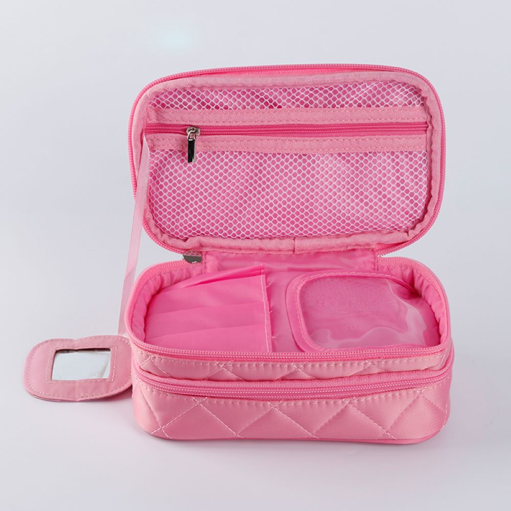 Women Waterproof Double Layer Cosmetic Bag