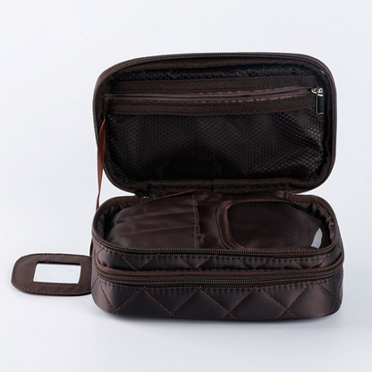 Women Waterproof Double Layer Cosmetic Bag