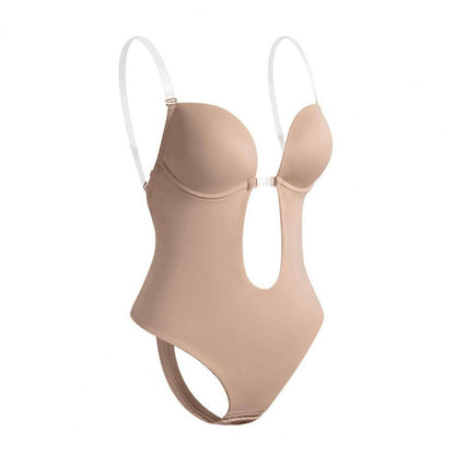 Deep V-Neck Body Shaper - Bodywear Shapewear