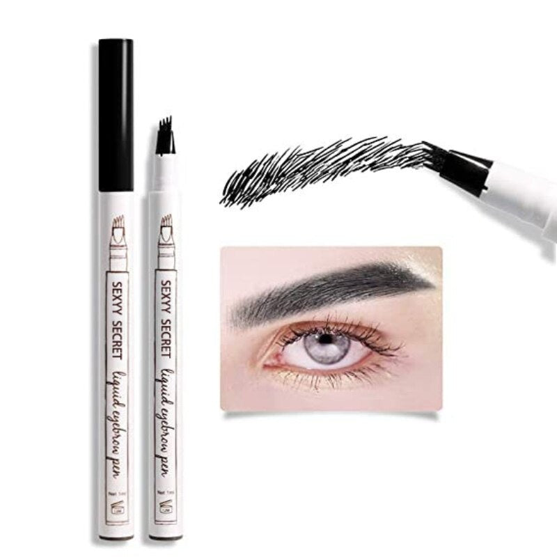 Waterproof 4 Fork Eyebrow Liquid Brow Pencil